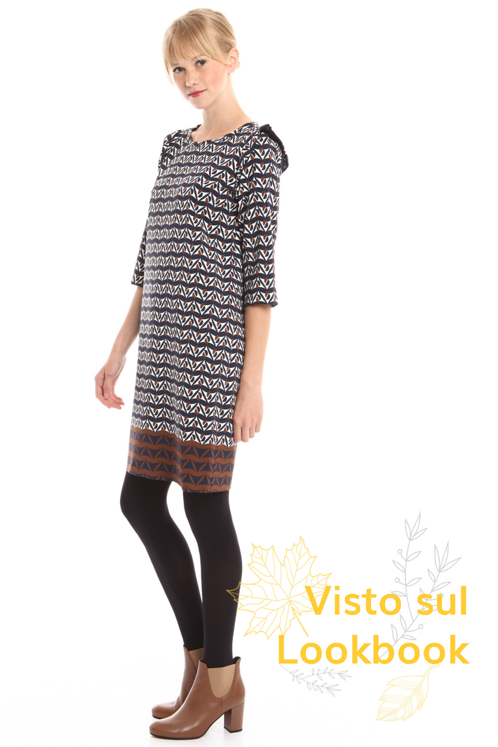 Abito in cady con tasche Diffusione Tessile Abito in cady con tasche Diffusione Tessile