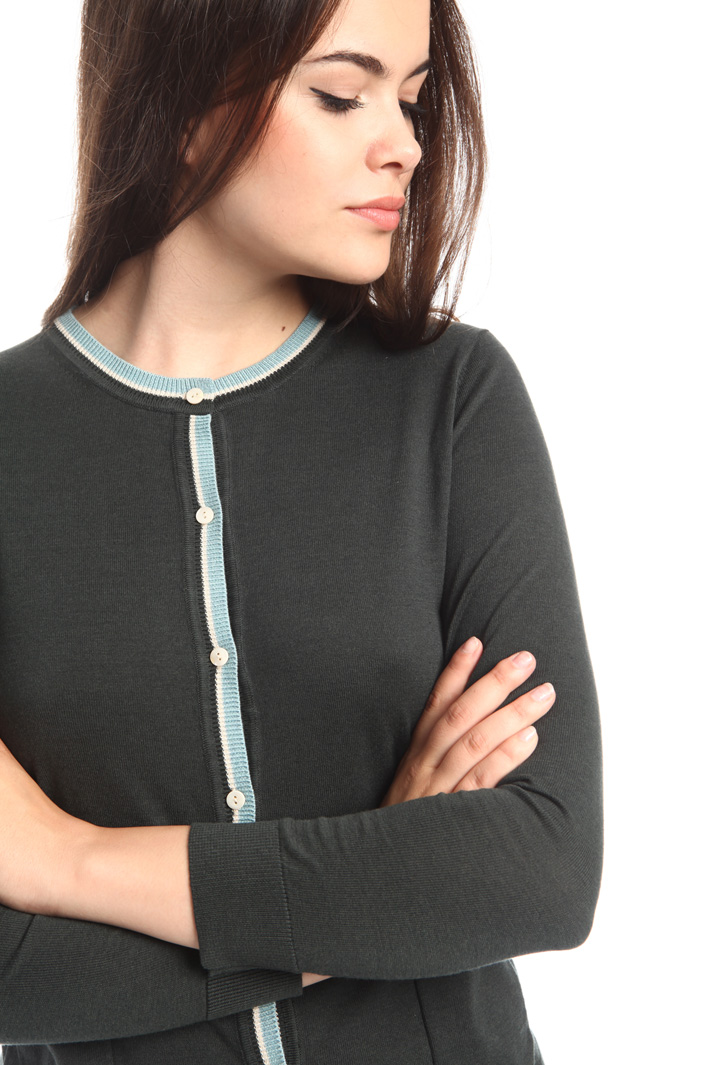 Cardigan in seta e cotone Diffusione Tessile Cardigan in seta e cotone Diffusione Tessile
