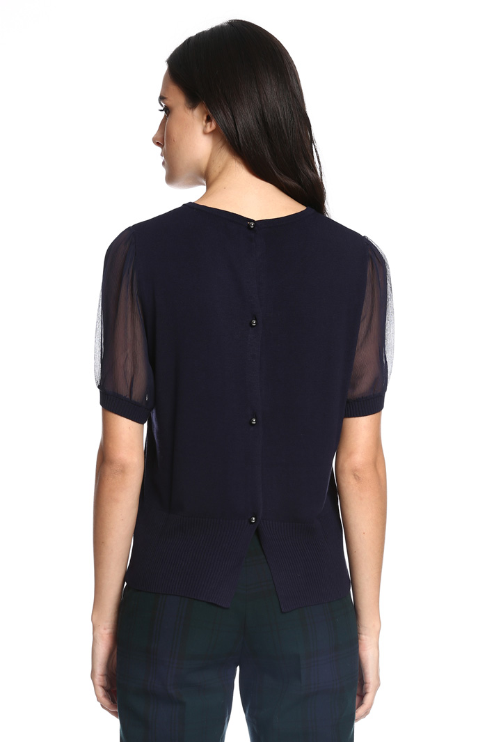 Maglia con maniche in seta Diffusione Tessile Maglia con maniche in seta Diffusione Tessile