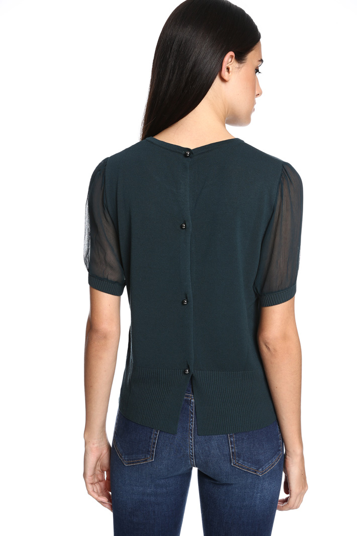 Maglia con maniche in seta Diffusione Tessile Maglia con maniche in seta Diffusione Tessile