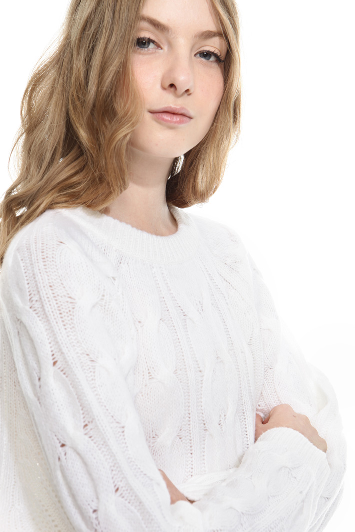 Maglia lavorazione trecce Diffusione Tessile Maglia lavorazione trecce Diffusione Tessile
