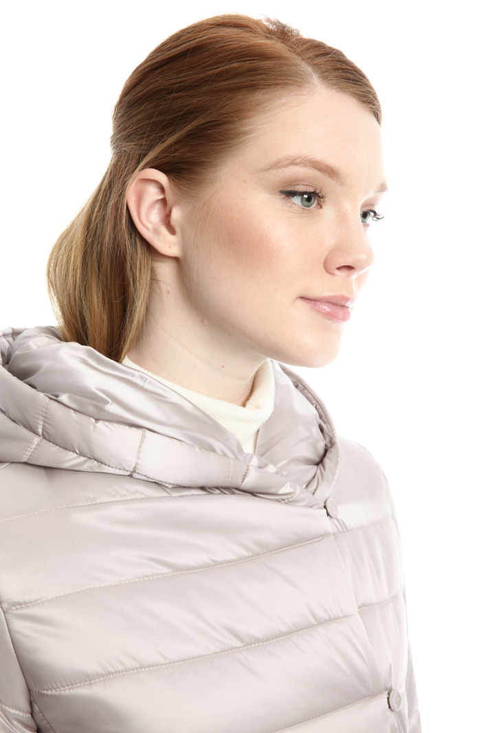 Padded coat with fur trim Diffusione Tessile Padded coat with fur trim Diffusione Tessile