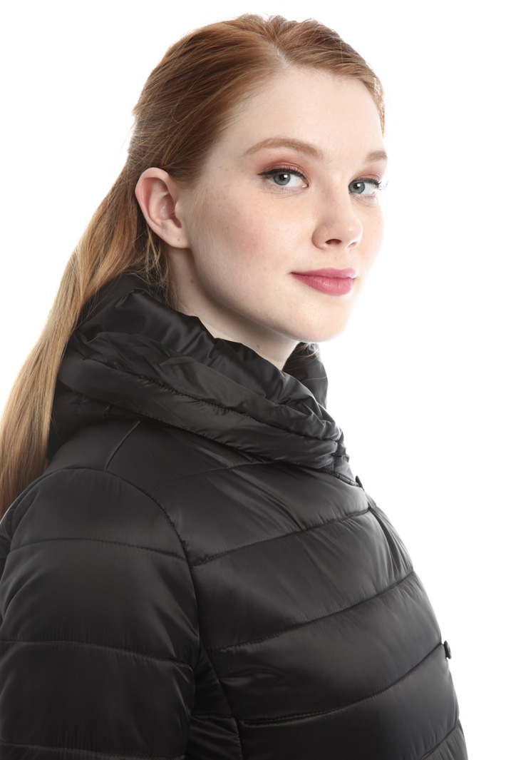 Padded coat with fur trim Diffusione Tessile Padded coat with fur trim Diffusione Tessile