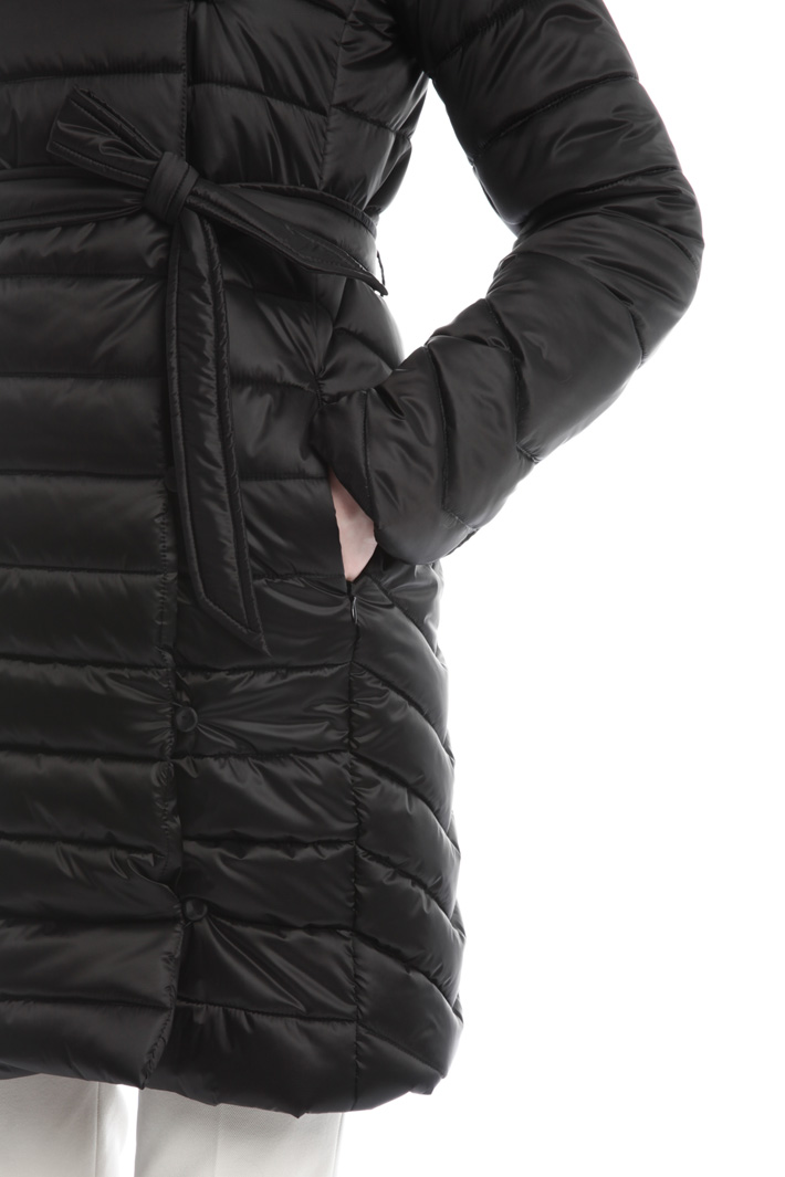 Padded coat with fur trim Diffusione Tessile Padded coat with fur trim Diffusione Tessile