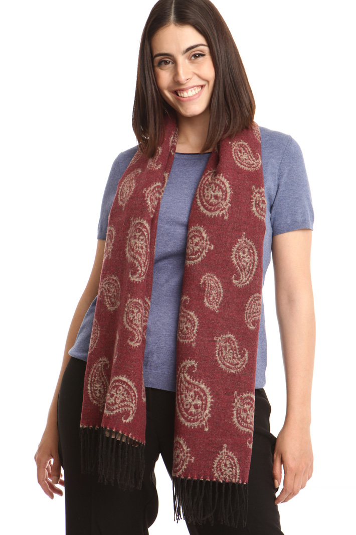 Sciarpa in cotone con frange Diffusione Tessile Sciarpa in cotone con frange Diffusione Tessile