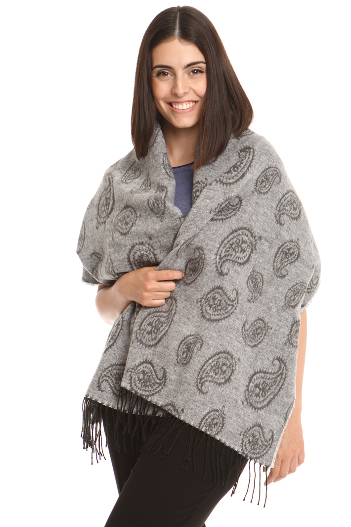 Sciarpa in cotone con frange Diffusione Tessile Sciarpa in cotone con frange Diffusione Tessile