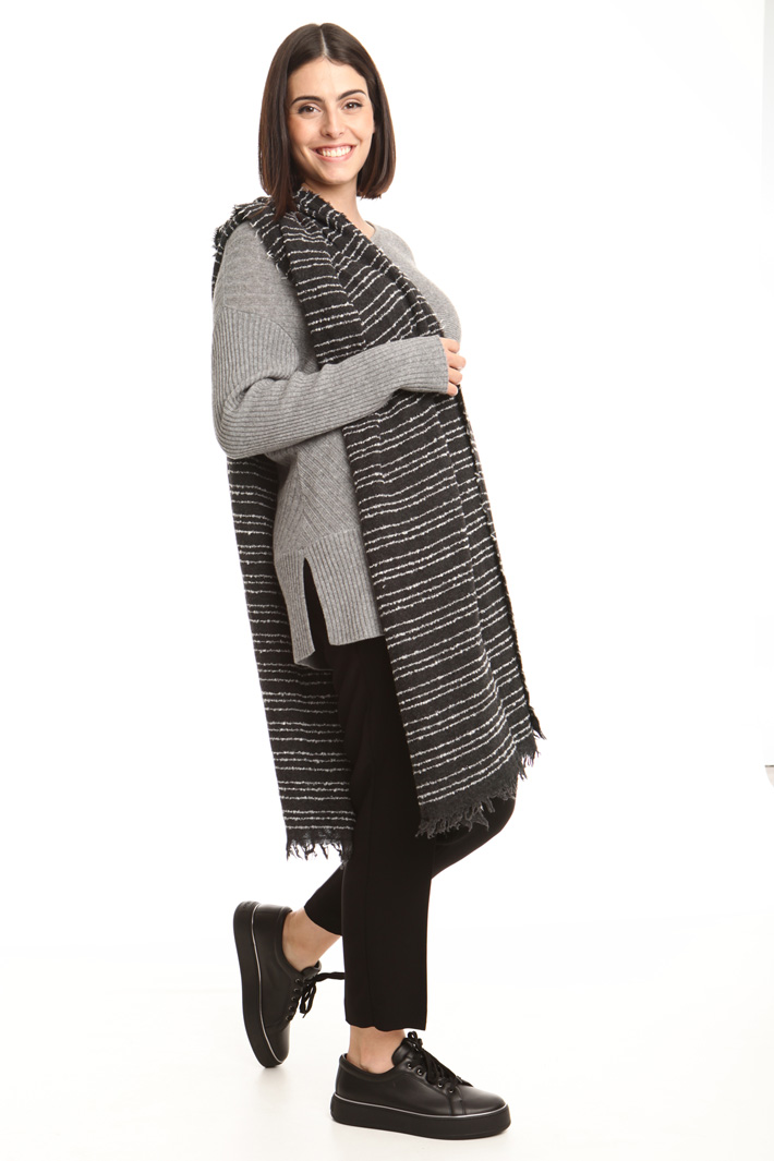 Sciarpa in lana bouclé Diffusione Tessile Sciarpa in lana bouclé Diffusione Tessile
