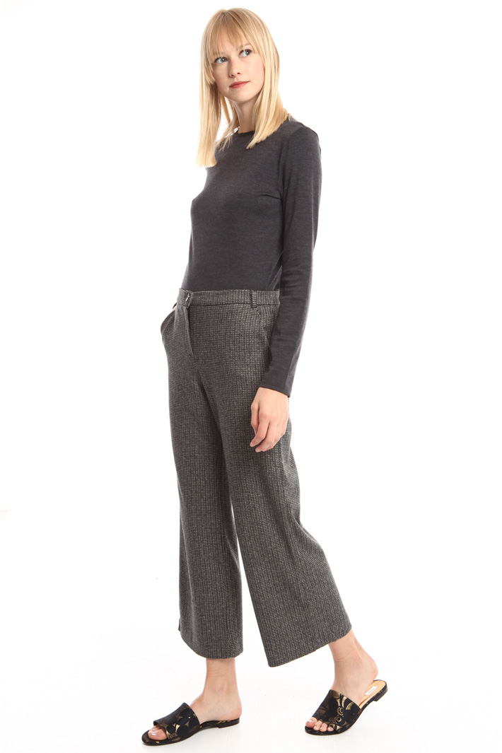 Pantaloni a righe in viscosa Diffusione Tessile Pantaloni a righe in viscosa Diffusione Tessile