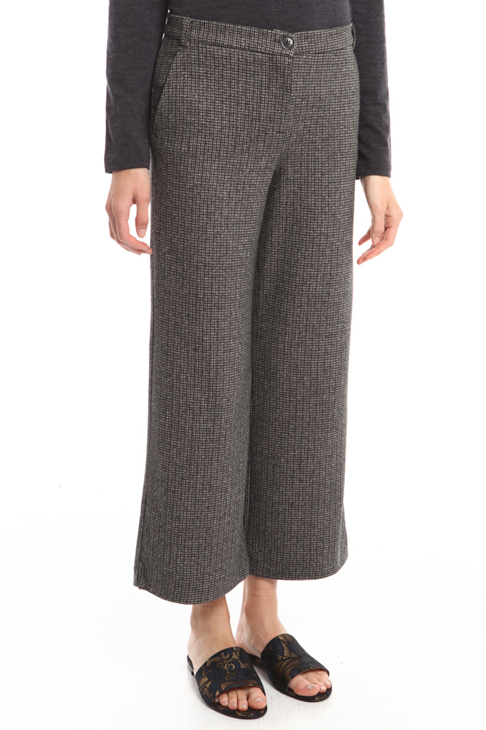 Pantaloni a righe in viscosa Diffusione Tessile Pantaloni a righe in viscosa Diffusione Tessile