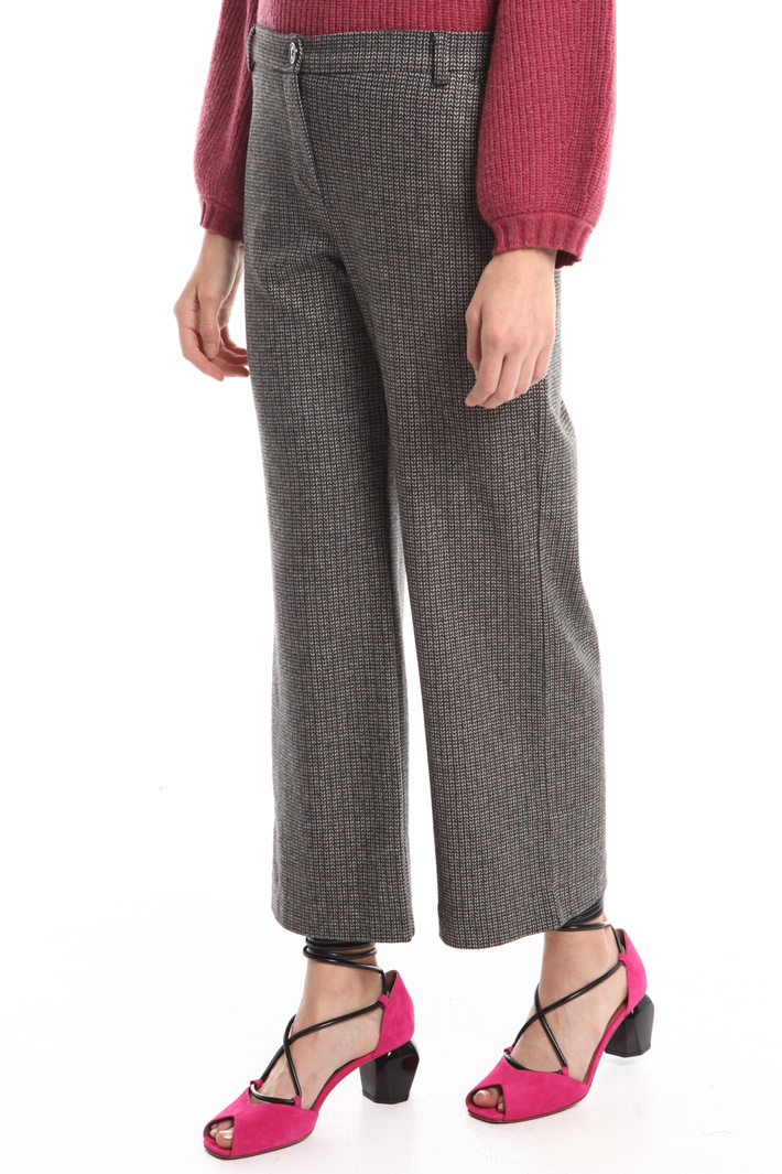 Pantaloni a righe in viscosa Diffusione Tessile Pantaloni a righe in viscosa Diffusione Tessile