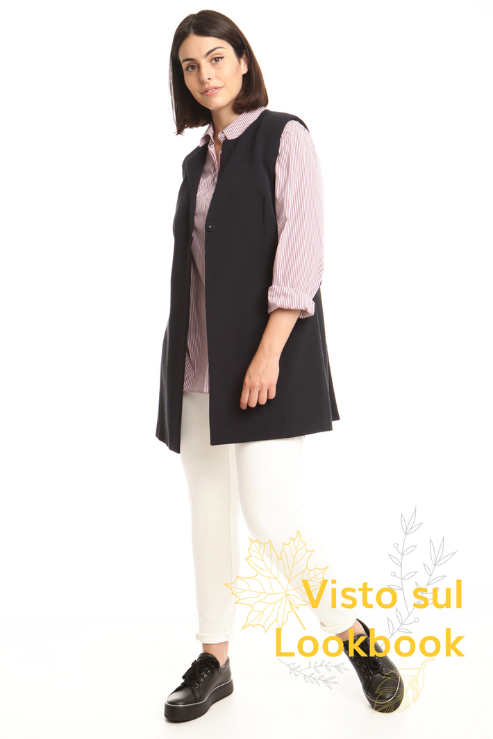 Gilet lungo in jersey Diffusione Tessile Gilet lungo in jersey Diffusione Tessile