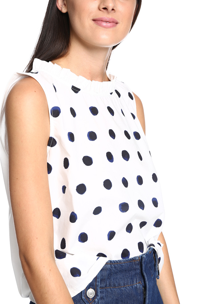 Top a pois in cotone Diffusione Tessile Top a pois in cotone Diffusione Tessile