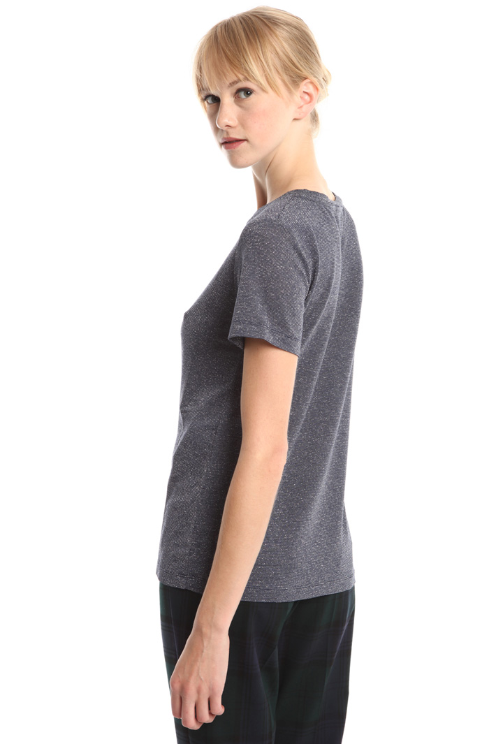T-shirt in viscosa lurex Diffusione Tessile T-shirt in viscosa lurex Diffusione Tessile