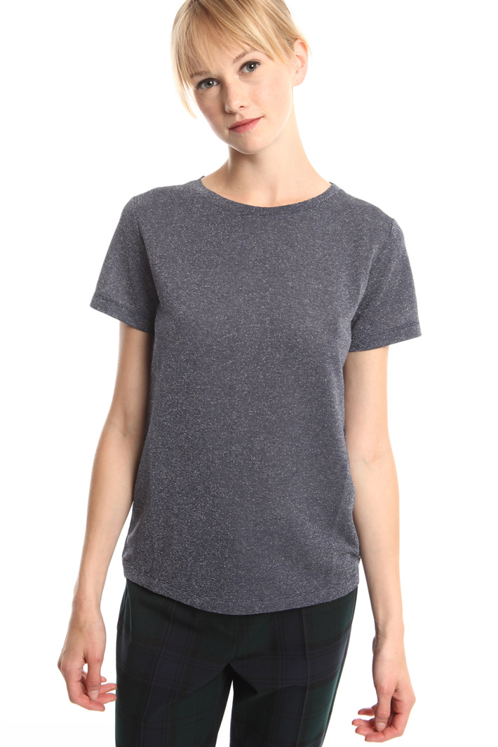 T-shirt in viscosa lurex Diffusione Tessile T-shirt in viscosa lurex Diffusione Tessile