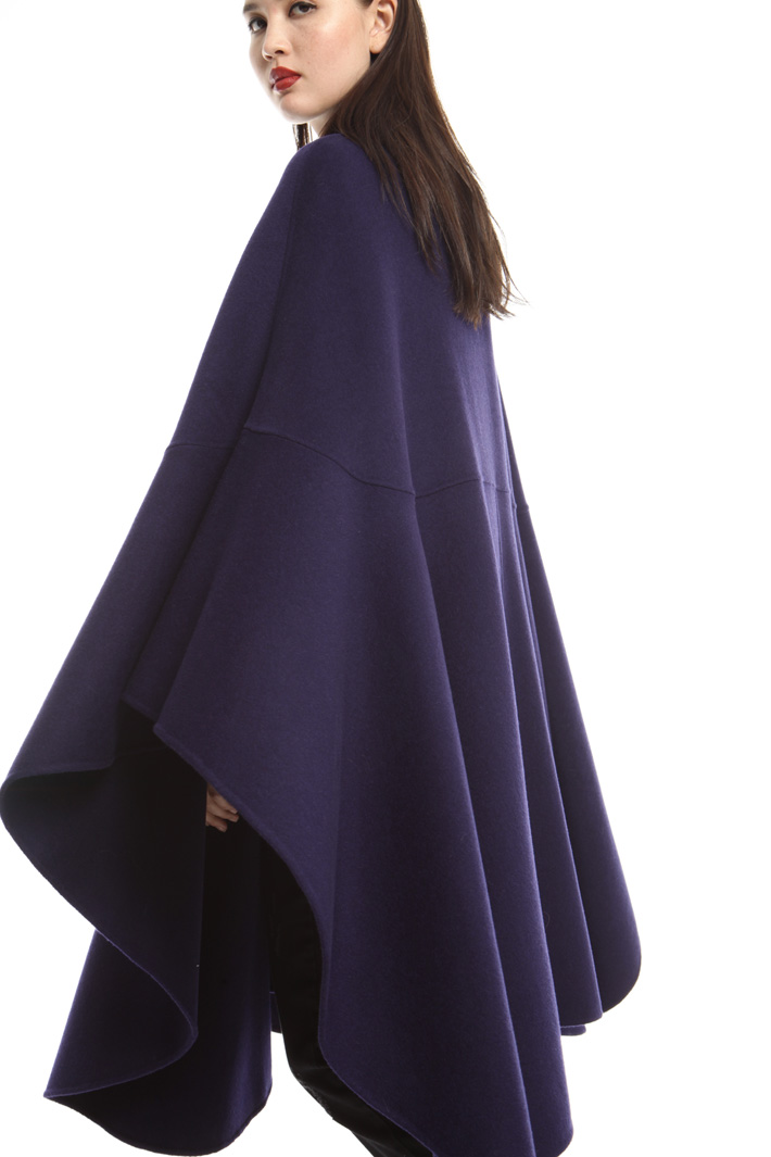 Mantello ampio in drap di lana Diffusione Tessile Mantello ampio in drap di lana Diffusione Tessile