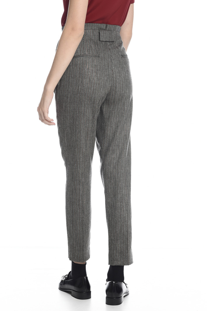 Pantalone in tinto filo lurex Diffusione Tessile Pantalone in tinto filo lurex Diffusione Tessile