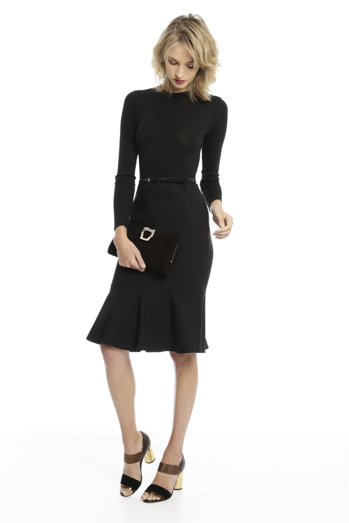 Clutch in pelle scamosciata Diffusione Tessile Clutch in pelle scamosciata Diffusione Tessile