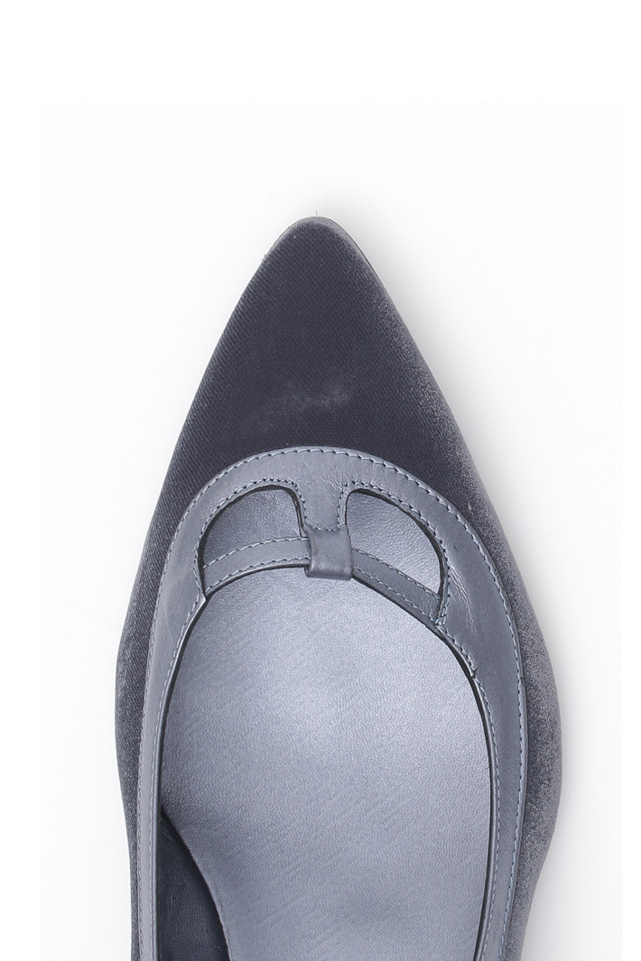 Ballerina in velluto con tacco Diffusione Tessile Ballerina in velluto con tacco Diffusione Tessile