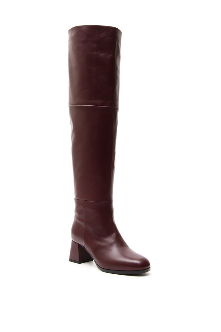 Cuissard boots in leather Diffusione Tessile Cuissard boots in leather Diffusione Tessile