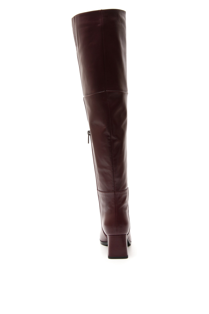 Cuissard boots in leather Diffusione Tessile Cuissard boots in leather Diffusione Tessile