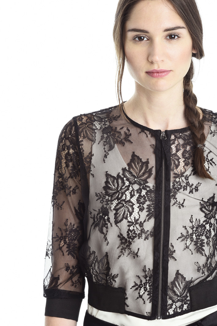 Giacca in tulle e pizzo Diffusione Tessile Giacca in tulle e pizzo Diffusione Tessile