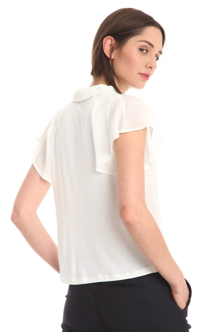 Top in crepe de chine di seta Diffusione Tessile Top in crepe de chine di seta Diffusione Tessile