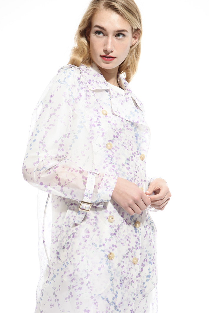 Printed organza trench Intrend Printed organza trench Intrend