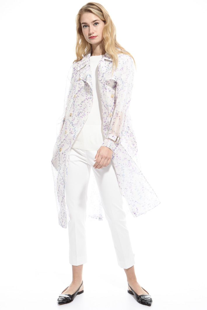 Printed organza trench Intrend Printed organza trench Intrend