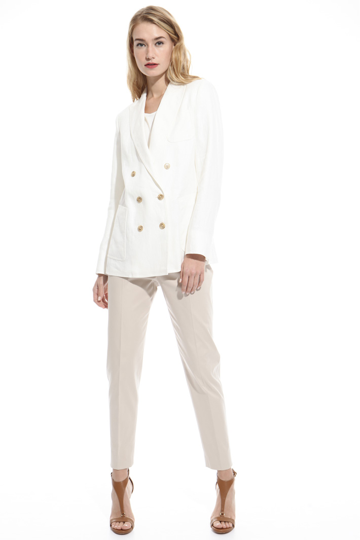 Linen double-breast jacket Intrend Linen double-breast jacket Intrend