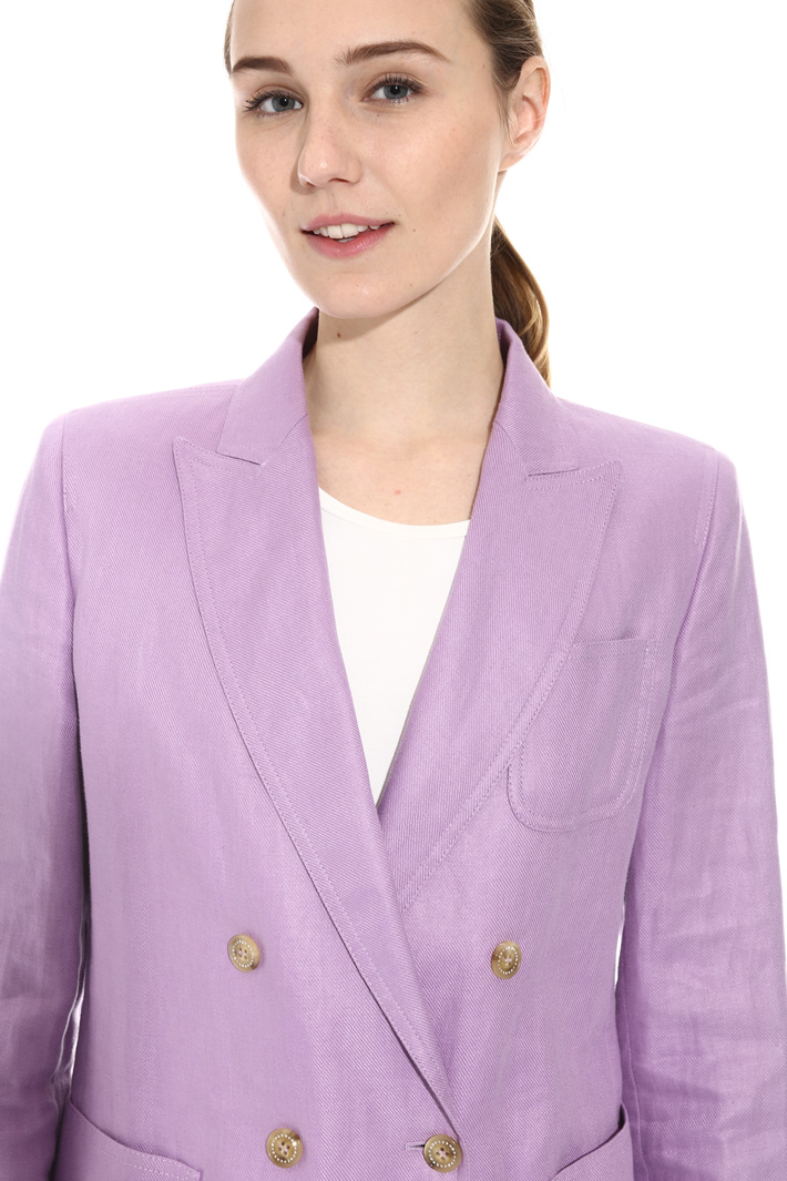 Linen double-breast jacket Intrend Linen double-breast jacket Intrend