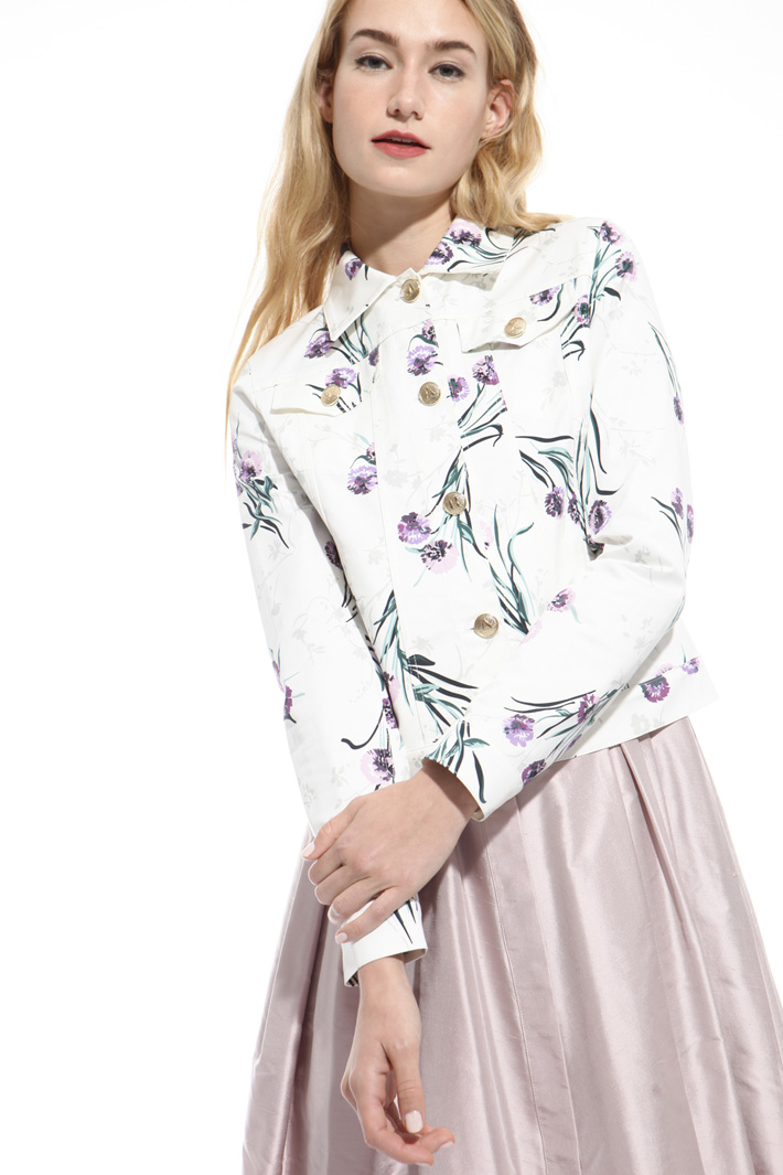 Printed gabardine jacket Intrend Printed gabardine jacket Intrend