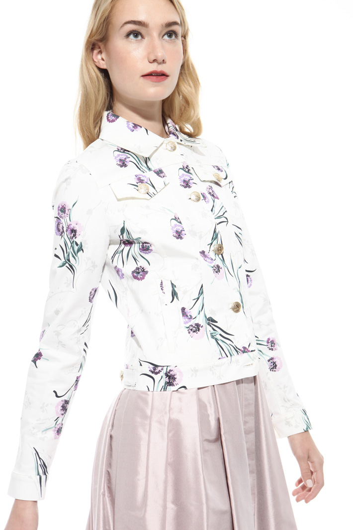 Printed gabardine jacket Intrend Printed gabardine jacket Intrend