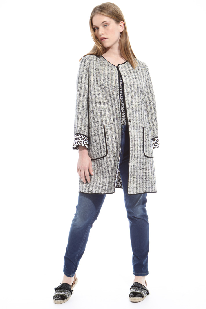 Interwoven duster coat Diffusione Tessile Interwoven duster coat Diffusione Tessile