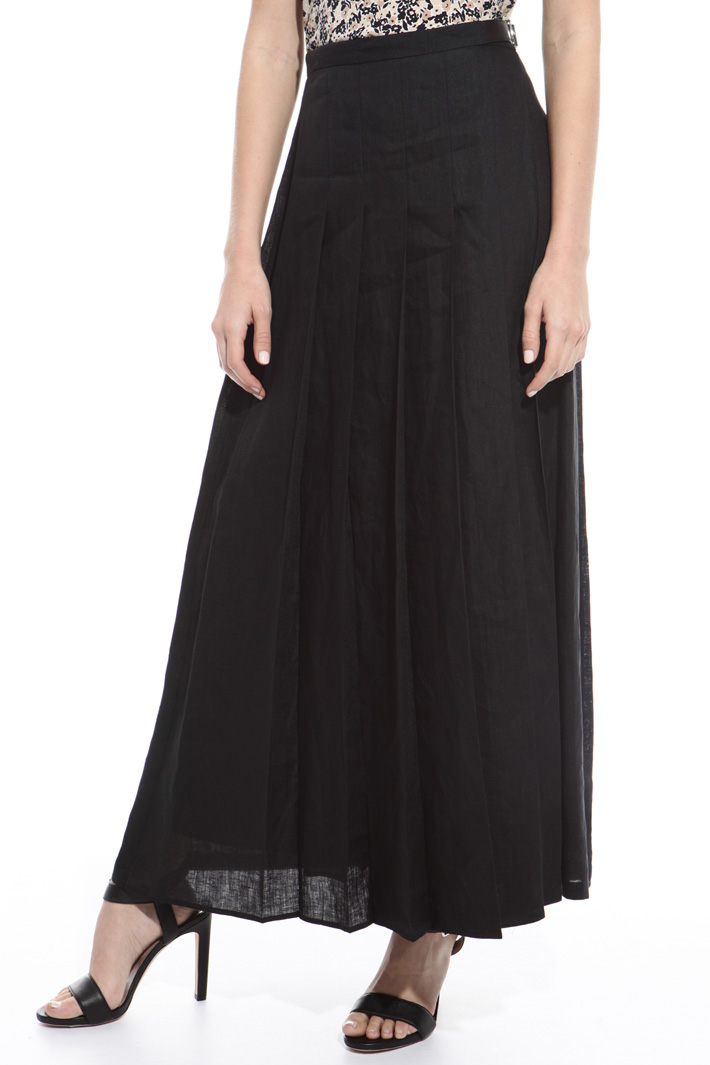 Pleated linen skirt Intrend Pleated linen skirt Intrend