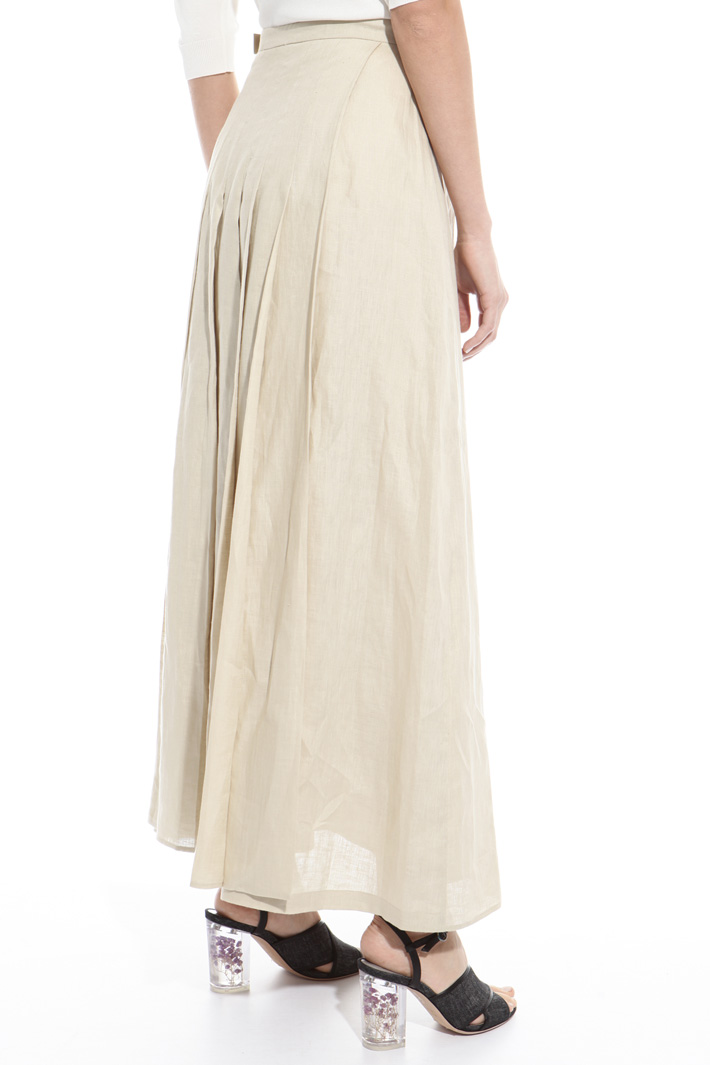 Pleated linen skirt Intrend Pleated linen skirt Intrend
