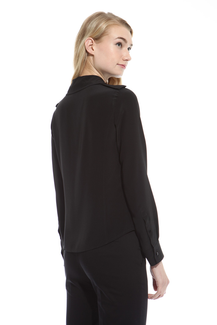 Silk shirt with zip Intrend Silk shirt with zip Intrend