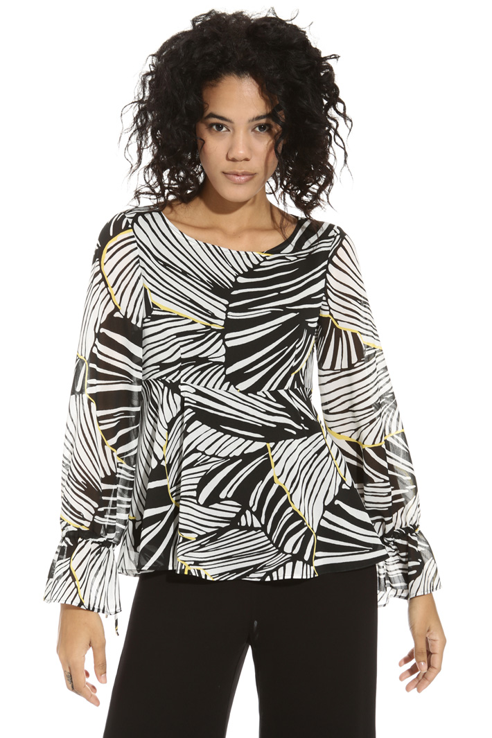 Blusa peplo in georgette Intrend Blusa peplo in georgette Intrend