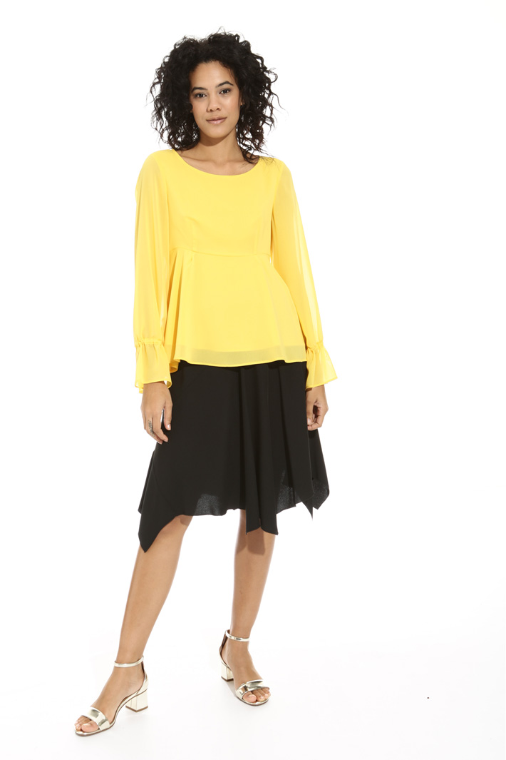Georgette peplum blouse Intrend Georgette peplum blouse Intrend