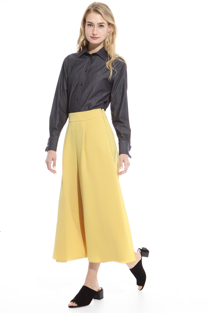 Divided skirt in triacetate Diffusione Tessile Divided skirt in triacetate Diffusione Tessile