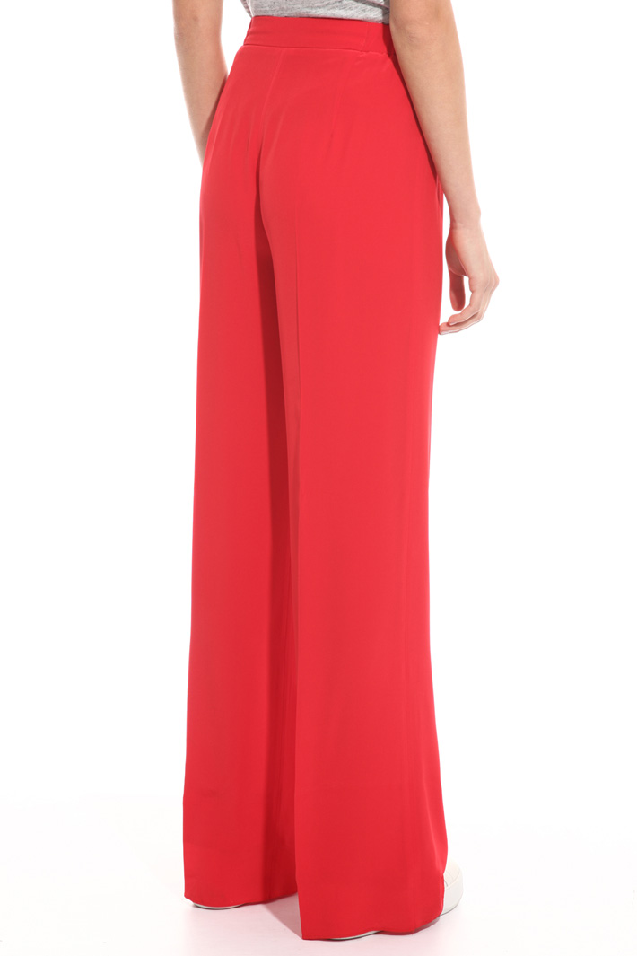 Fluid trousers in pure silk Diffusione Tessile Fluid trousers in pure silk Diffusione Tessile