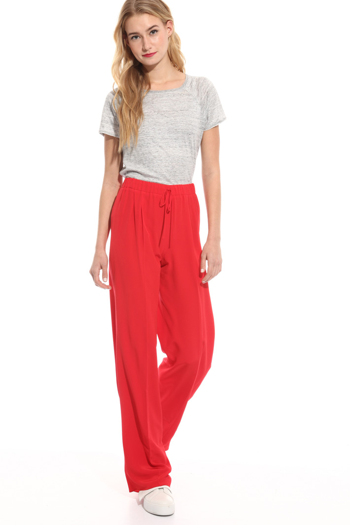Fluid trousers in pure silk Diffusione Tessile Fluid trousers in pure silk Diffusione Tessile