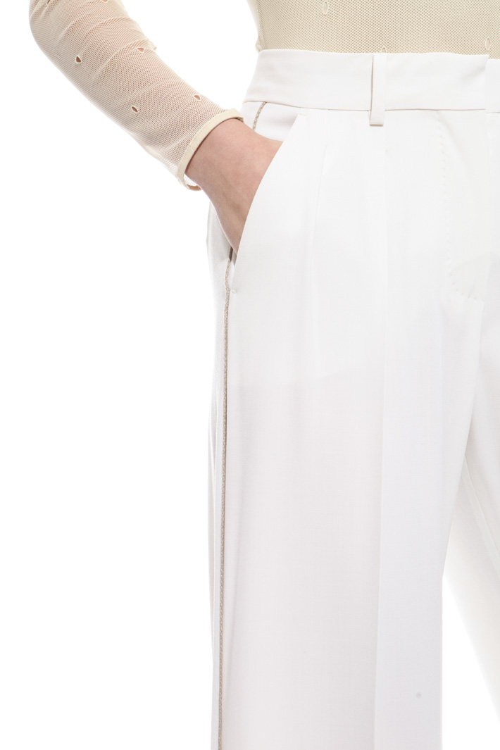 Straight cut wool trousers Diffusione Tessile Straight cut wool trousers Diffusione Tessile