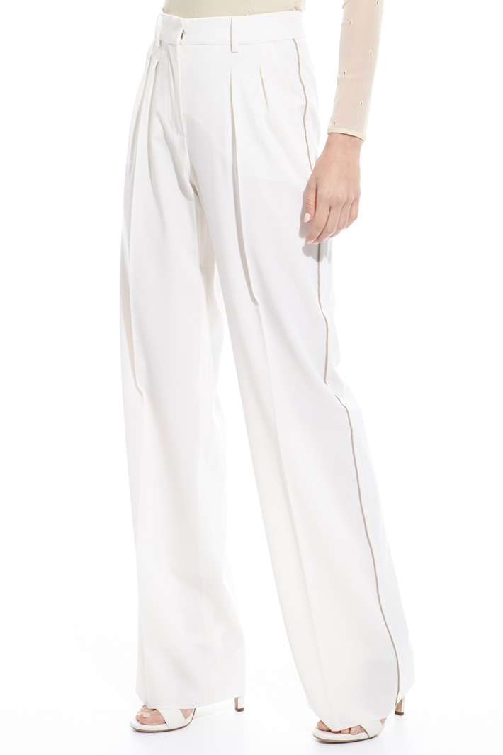 Straight cut wool trousers Diffusione Tessile Straight cut wool trousers Diffusione Tessile