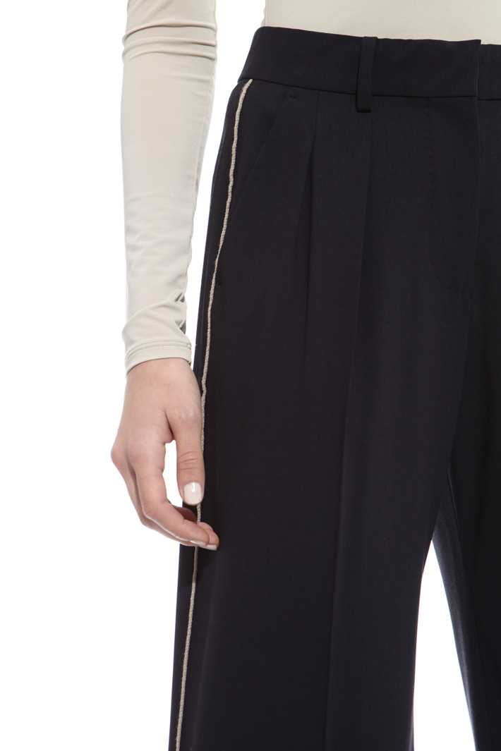 Straight cut wool trousers Diffusione Tessile Straight cut wool trousers Diffusione Tessile