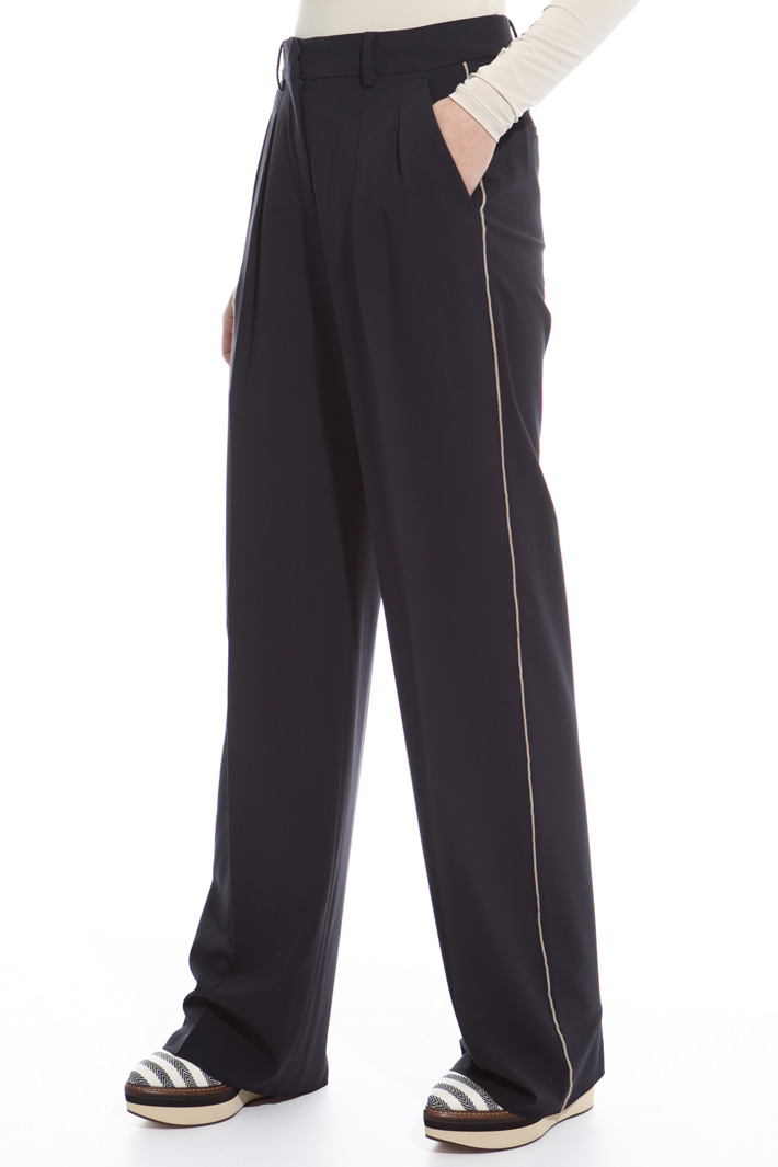 Straight cut wool trousers Diffusione Tessile Straight cut wool trousers Diffusione Tessile