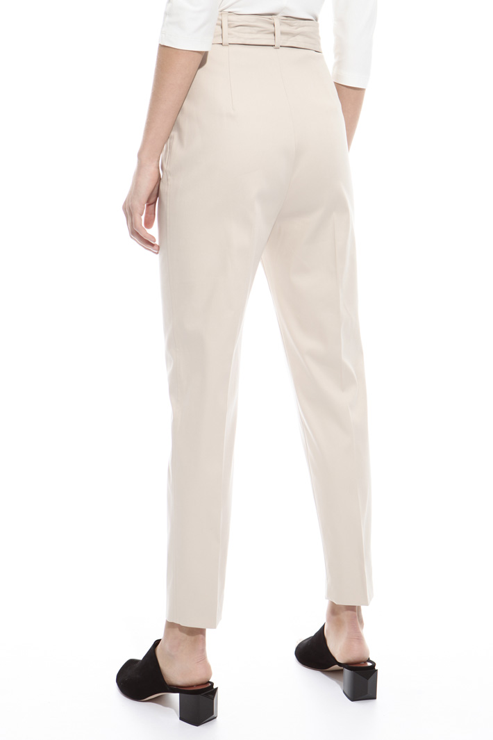 Belted trousers Diffusione Tessile Belted trousers Diffusione Tessile