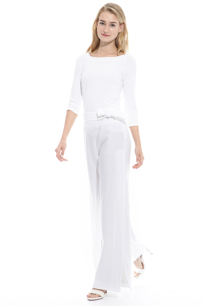 Wide trousers with slits Intrend Wide trousers with slits Intrend