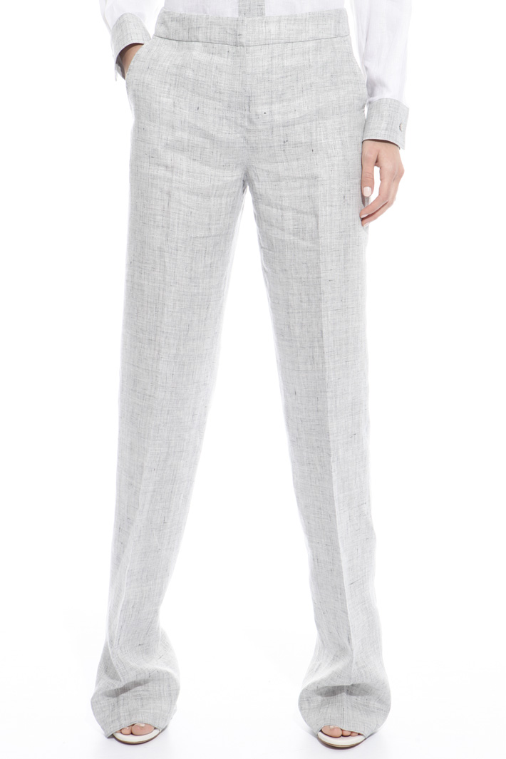 Linen canvas trousers Intrend Linen canvas trousers Intrend