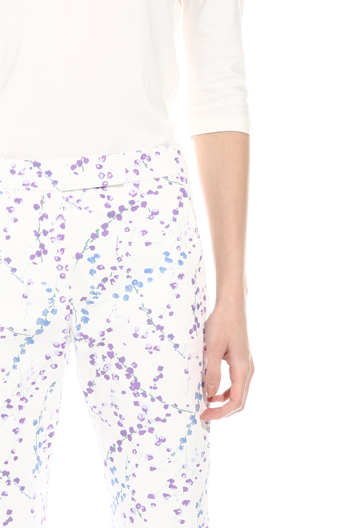 Printed cotton trousers Intrend Printed cotton trousers Intrend