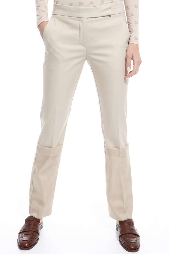 Long folded hem trousers Intrend Long folded hem trousers Intrend